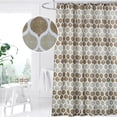 thumbnail image 1 of Polyester Fabric Geometric Pattern Bathroom Decoration Water-repellent Mildew-resistant Shower Curtain, 1 of 5