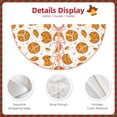 thumbnail image 3 of Rateoe Yellow Biscuit Pattern Christmas Tree Skirt with Ties , Christmas Tree Decorations, Farmhouse Christmas Decor Xmas Holiday Decorations-30", 3 of 6