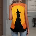 thumbnail image 5 of Bovemsi Tank Tops for Women V Neck Pumpkin Graphic Sleeveless, Halloween Layering Comfort Tops for Women Trendy L, 5 of 5
