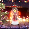 thumbnail image 4 of Record a Message Christmas Tree,Christmas Decor,Recordable Christmas Tree Bottle, Voice Message Glass Ornament, Light Up Festive Decoration for Home Party and Gifting(Red), 4 of 7
