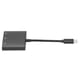 thumbnail image 3 of Adaptador de audio 3 en 1 USB C a 3,5 mm Tipo C a 3,5 mm y conector para auriculares USB C y puerto de carga Negro espacial, 3 of 5