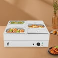 thumbnail image 2 of 1.5kw Stainless Steel Electric Food Warmer, 6-Pan Commercial Food Warmer for Large Gatherings, Events, Buffets, Hotels, 2 of 14