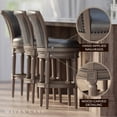 thumbnail image 2 of Maven Lane Pullman Bar Stool in Reclaimed Oak Finish, Ronan Stone, Set of 2, 2 of 6