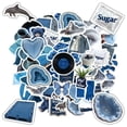 thumbnail image 5 of 35pcs-50pcs Blue Stickers Stationery Stickers Nature Animal Stickers Cool Decals for Laptops Suitcase Phone, 5 of 8