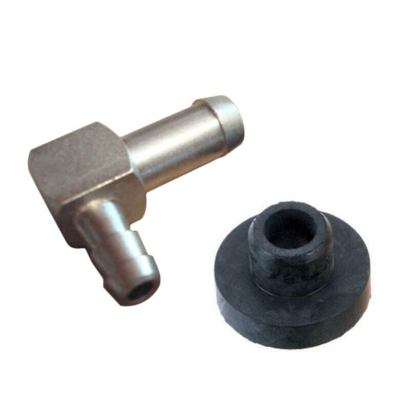 1Set Fuel Tank Bushing L Fitting With Grommet Fits 33/64 Diameter Tanks