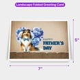 thumbnail image 5 of Shetland Sheepdog Proud Dad Happy Father's Day 7x5in Folded Greeting Card Sheltie Dog Lover Gifts Single Note Card with Envelope - 02008, 5 of 5