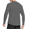 thumbnail image 2 of WELIGU Men's Long Sleeve Shirts Lightweight UPF 50+ T-Shirts Fishing Dark Grey Size Male L, 2 of 6