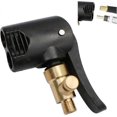 thumbnail image 1 of Car Tire Valve Adapter, Inflator Nozzle, Threaded Replacement Pump Head with Dual Valve, for Car, Bike and Motorcycle Tires, 1 of 5