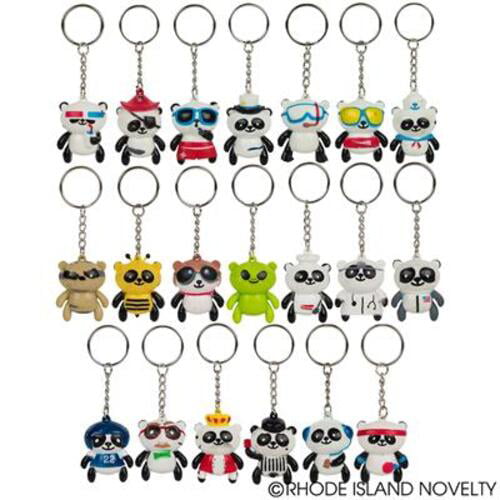Lot of 20 Panda Keychains 