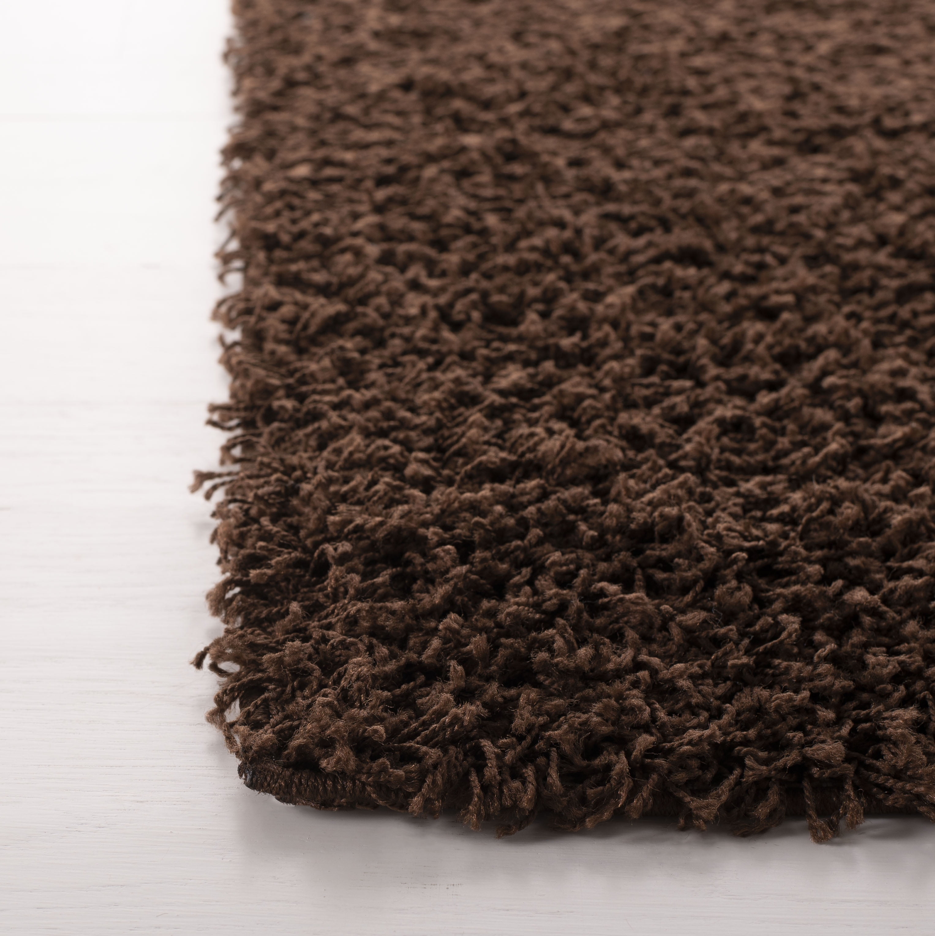 Safavieh Athens Talia Solid Shag Runner Rug, Brown, 2'3" x 8'