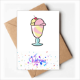 thumbnail image 1 of Cherry Sweet cup ice cream Welcome Back Greeting Cards Envelopes Blank, 1 of 3