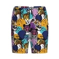 thumbnail image 6 of Daiia Retro Panther Mens Woven Stretch Pajama Short,Short Pajama Pants-X-Large, 6 of 7