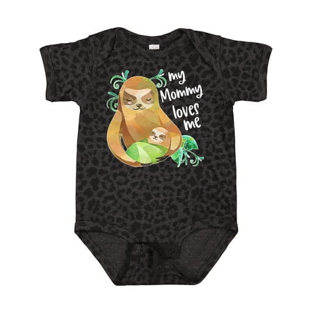 

Inktastic My Mommy Loves Me Cute Sloth and Baby Gift Baby Boy or Baby Girl Bodysuit