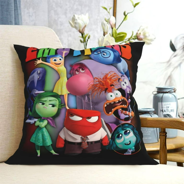 Inside Out 2 Throw Pillow Covers Decorative Pillows Cute Outdoor Pillows Summer Couch Pillows for Living Room Throw Pillow Walmart