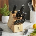 thumbnail image 3 of Henckels Forged Premio 13-Pc Knife Block set, Chef Knife, Paring Knife, Utility Knife, Light Brown, Stainless Steel, 3 of 11