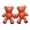 Coral Orange 11, variant on Necvior Colorful Bear No Sew Waist Button Jeans Buttons Cute Bear Jeans Buttons Pins
