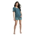 thumbnail image 4 of Jockey Women's Organic Cotton Stretch Short Sleeve V-Neck Top, 4 of 4