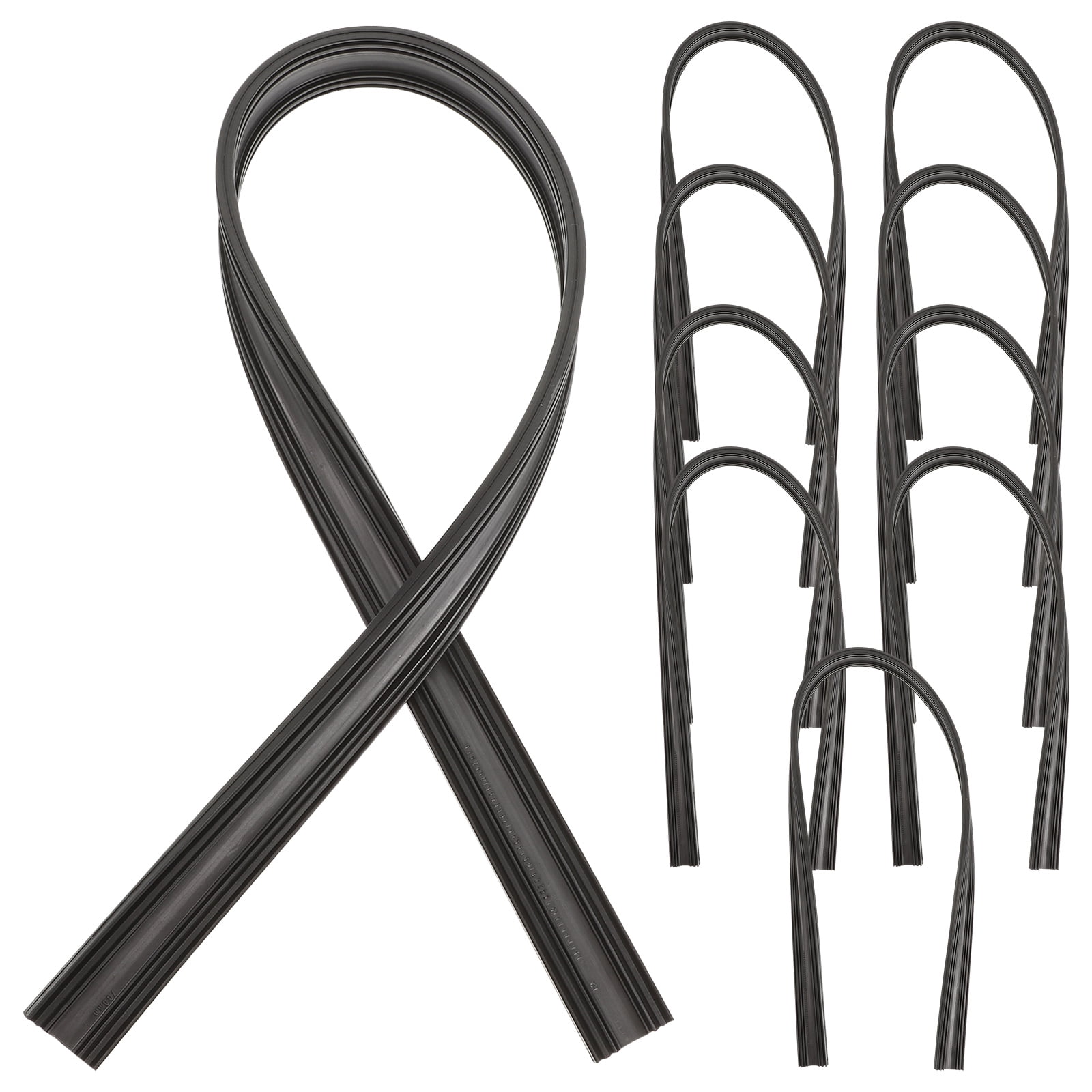 10Pcs Automobile Windshield Wiper Blades Refills Rubber Strips Wiper Strip