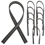 10Pcs Automobile Pare-brise Lames d'essuie-glace Recharges Bandes en caoutchouc Bandes d'essèche-glase