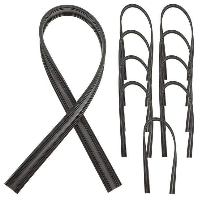10 Pcs Lames de Rechange pour Essuie-Glace d'Automobile Bandes en Caoutchouc
