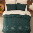 thumbnail image 5 of U by Bedsure 3 Pieces Queen Comforter Bedding Set, Mallard Green Comforter Set for All Seasons, 1 Lightweight Prewashed Comforter and 2 Pillowcases,Queen,Mallard Green, 5 of 7