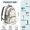 thumbnail image 5 of Princess and Carriage Beige Pattern Cute School Backpack Bag with Padded Back and Adjustable Shoulder Straps 16.9 X 12.6 X 5.9 Inches, 5 of 5