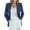 Grey, variant on Casual Blazers for Women 2025 Corduroy Long Sleeve Notch Lapel Collar Open Front Business Casual Work Office Jacket