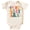Natural Bodysuit, variant on In My Baby Era Birth Announcement Bodysuit Retro Wavy Baby Era and Butterflies Natural Bodysuit 12 Months