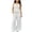 White, variant on Girl's 2 Piece Set Ruffle Crop Tank Tops with High Waist Wide Leg Pants Elegant Casual Summer Outfits (10-11 Years, White)