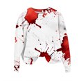 thumbnail image 2 of Jsaierl Women's Halloween Sweatshirts Funny Pumpkin Ghost Graphic Sweatshirt Loose Fit Round Neck T-shirt Long Sleeve Tunic Pullover Tops Halloween Party Supplies, 2 of 3
