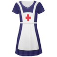 thumbnail image 1 of Halloween WWII 40 Infirmière Costume Juniors V-Cou Plage Cover-Up Robe, 1 of 1