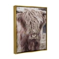thumbnail image 4 of Stupell Industries Cattle Abstract Portrait Animals & Insects Painting Gold Floater Framed Canvas Art Print Wall Art, 25 x 31, 4 of 10