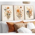 thumbnail image 4 of Arte de Pared UZXTFQU Vintage Flores Silvestres en Lienzo 3 Piezas, 4 of 6