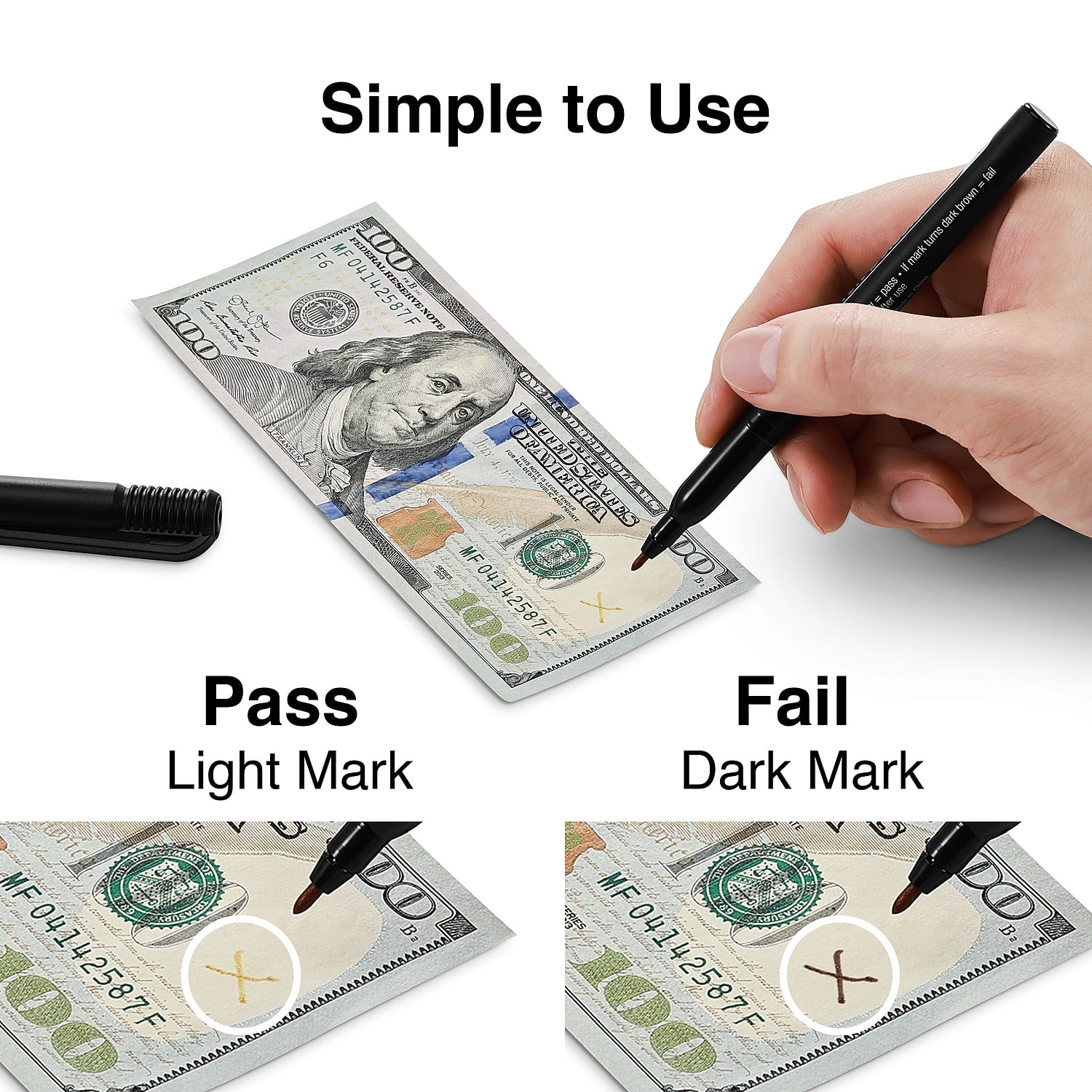MyOfficeInnovations Counterfeit Pens Black 12/Pack (43373) 1128402