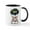 White/Black Inside, variant on CafePress - Spa Poodle Mugs - 11 oz Ceramic Mug - Novelty Coffee Tea Cup