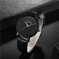 thumbnail image 3 of New Men Watch Luxury Bracelet Set Fashion Business Brown Leather Quartz Wrist Watches for Men Gift Set Relogio Masculino NO BOX, 3 of 5