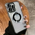 thumbnail image 2 of Fashion Luxury Plating Magnetic For Case For iPhone 15 14 13 12 11 Pro Max Plus Magnetic Wireless Charge Shockproof Protector Cases Cover, 2 of 5