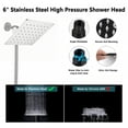 thumbnail image 6 of Shower Head, 5 Setting High Pressure Handheld Showerhead, Rain Shower Heads Combo Hard Water Softener with 60" Hose for Bathroom (Silver), 6 of 6