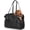 Black, variant on Fashion Leather Dog Carrier Purse with Pockets, Soft Sided Airline Approved Pet Carrier Bag for Small Puppy Cat Dog White