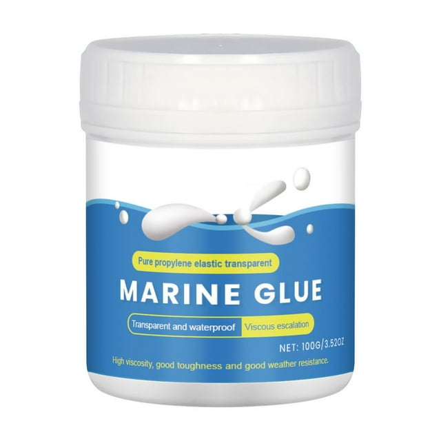 Pegamento marino transparente impermeabilizante, revestimiento transparente, pegamento transparente especial para revestimiento de paredes interiores y exteriores, 100 ml