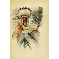 thumbnail image 2 of Fisher, Harrison 11x14 White Modern Wood Framed Museum Art Print Titled - Indian with Head Dress from The Song of Hiawatha 1907, 2 of 4