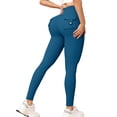 thumbnail image 3 of Laqbezok Women's High Waist Butt Lifting Cargo Leggings, Scrunch Butt Yoga Pants with Pockets, Tummy Control Athletic Workout Tights, 3 of 6