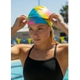thumbnail image 5 of Sporti Silicone Swim Cap, Multi Color, Snug Fit, Anti-Slip, Quick On/Off, Latex-Free, 5 of 8