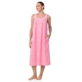 thumbnail image 2 of Aria Women's Sleeveless Long 100% Cotton Nightgown in 46", Sizes XS to 5X, 2 of 7