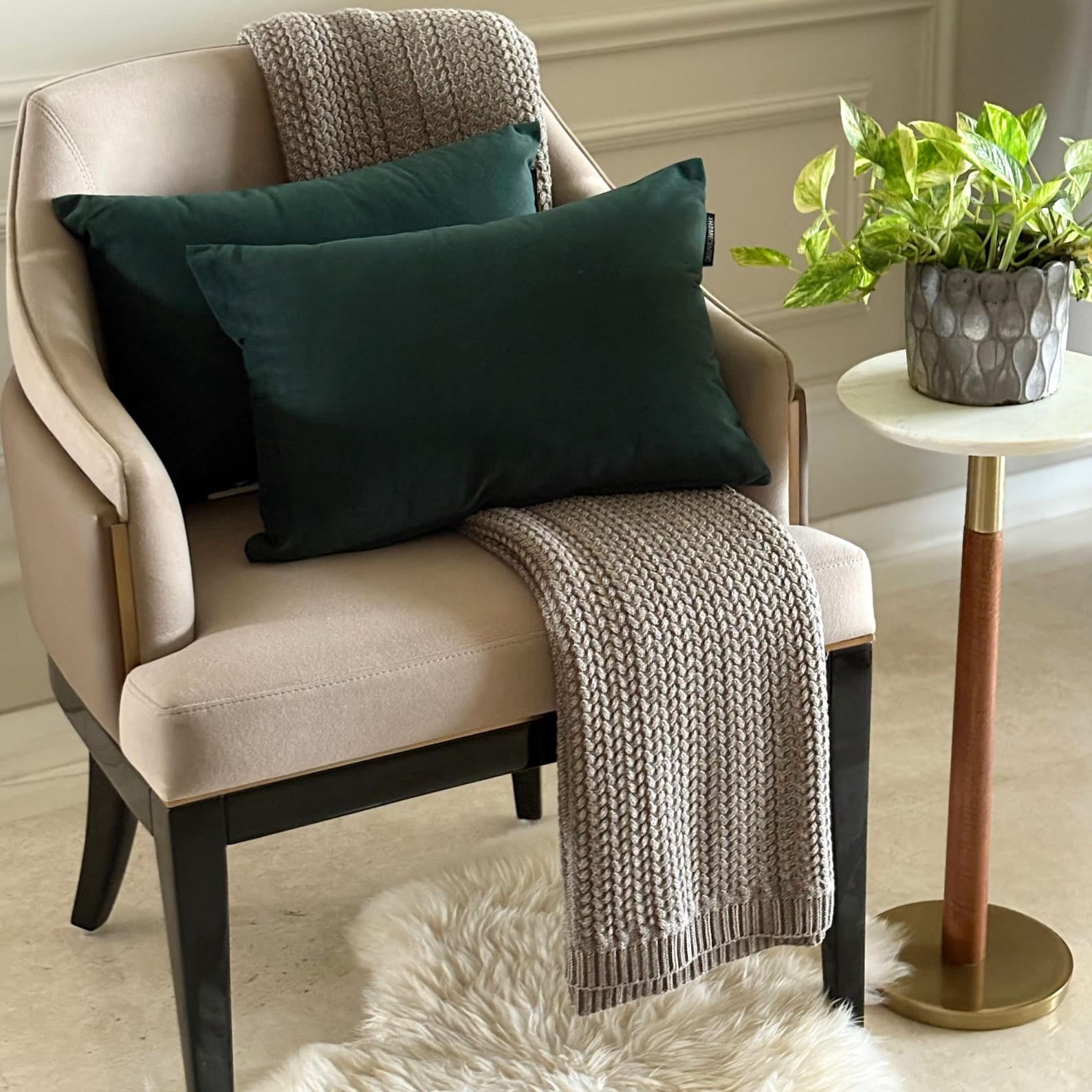 Bottle Green Decorative Lumbar Pillow Cover 12"x26" | Pack of 2 Modern Velvet Oblong Cushion Cover Solid | Plain Solid Pillowcases for Bed, Couch & Sofa, Modern Home Décor - Bottle Green Velvet Dream