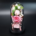 thumbnail image 4 of Rose Gift Box with Glass Cover LED Light Gift for Valentine‘s Day Anniversary, 4 of 9