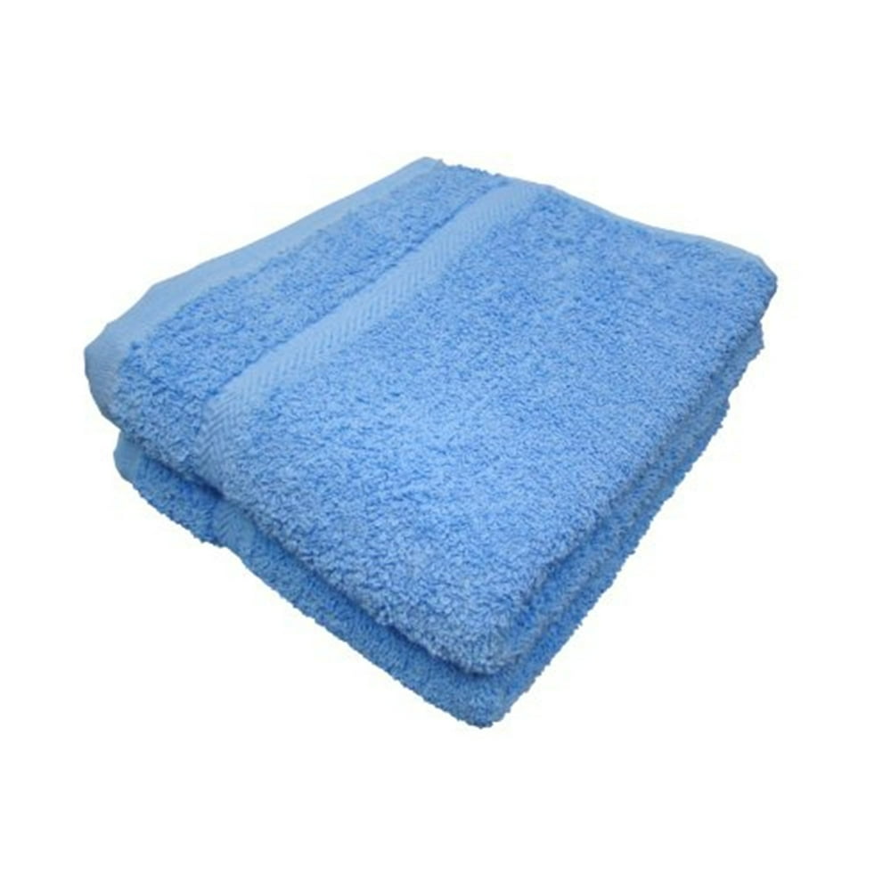 100 Cotton Hand Towel, Sky Blue, Set of 2