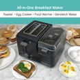 thumbnail image 2 of Tostadora Breakfast Station West Bend 78500 de 2 rebanadas, color negro, 2 of 7