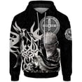 thumbnail image 2 of Sudadera con capucha de otoño con estampado genial de Cross Paladin, ropa para hombre, sudadera con capucha informal para hombre, ropa de calle Harajuku, ropa Y2k, 2 of 5