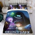 thumbnail image 4 of Orion y la Oscuridad Conjunto de sábanas temático, trío de piezas, cómodo y amigable con la piel, diseño único, regalo de decoración para el hogar para familiares, amigos y fans,140cm *210cm, 4 of 6
